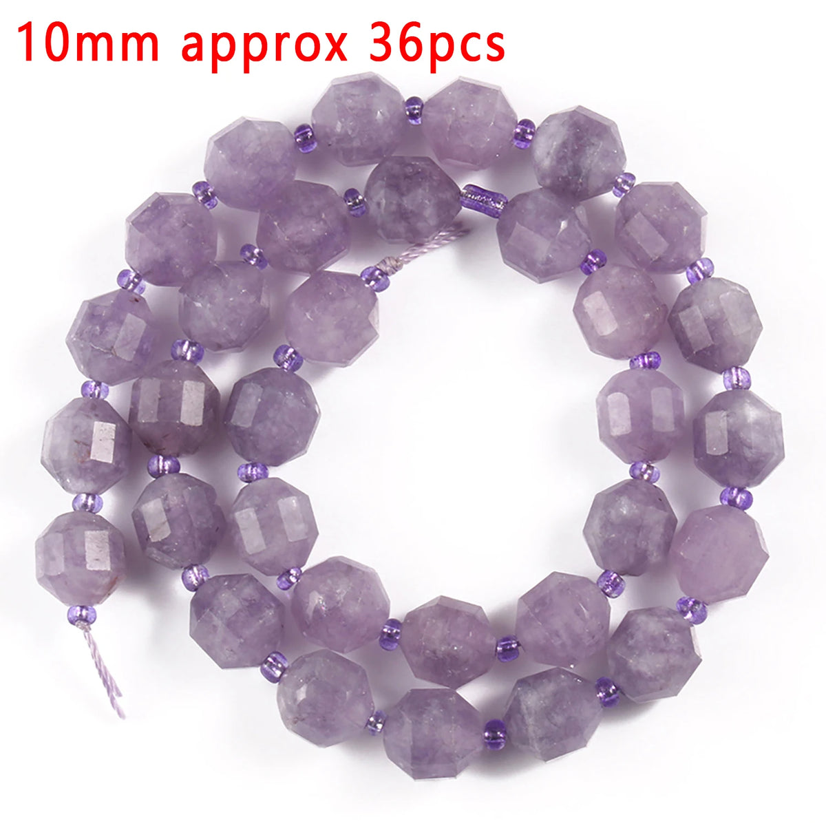 Stone Beads Purple Amethyst-Style Assorted Shapes for DIY Jewelry Making