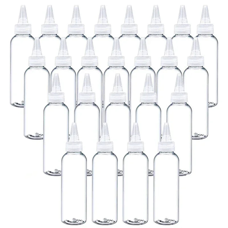 Squeeze Bottles Empty Clear Plastic Needle Tip Glue Ink Containers 10 Pack