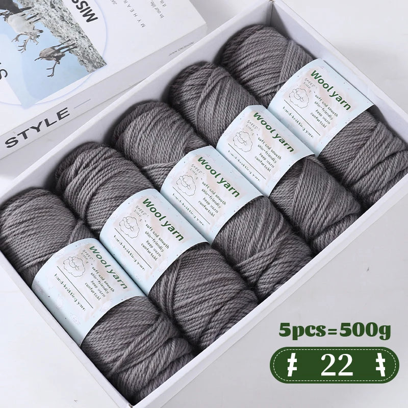 Yarn, Thick Rainbow Gradient for Coats, Scarves, Gloves & Creative Knitwear