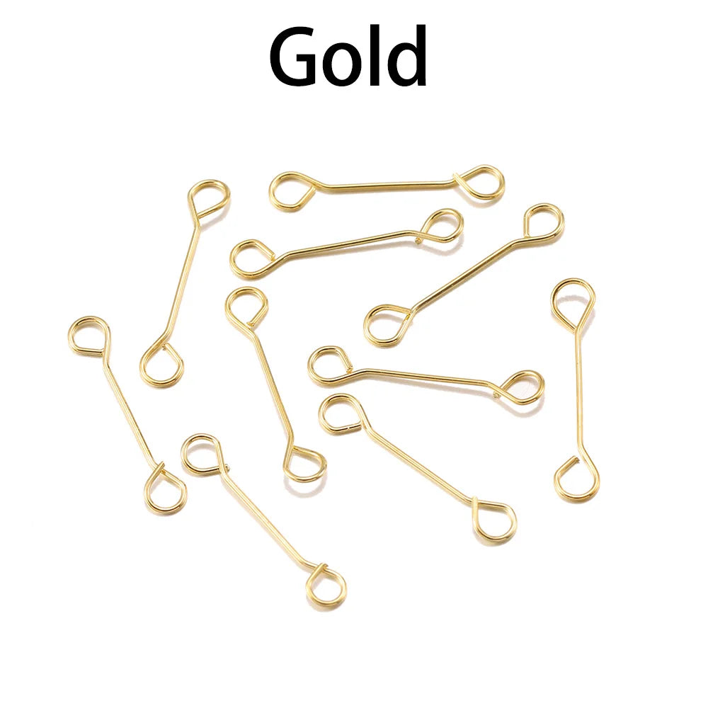 Earring Components Double Cylinder Bar Earrings Connecting DIY Jewelry Making