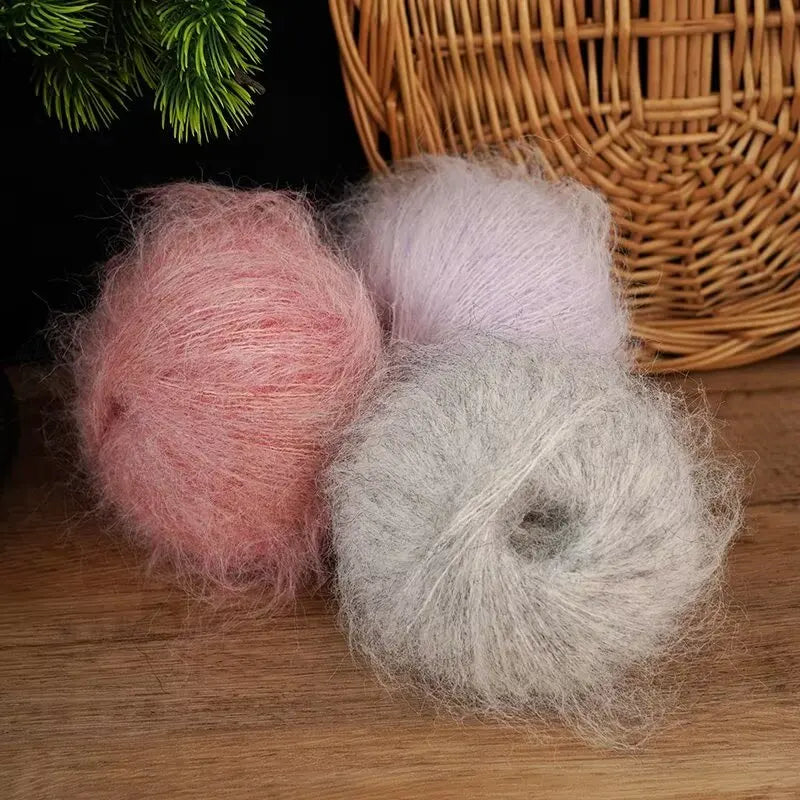 Yarn, Colorful Long-Pile for Knitting Sweaters, Coats, Shawls & Accessories