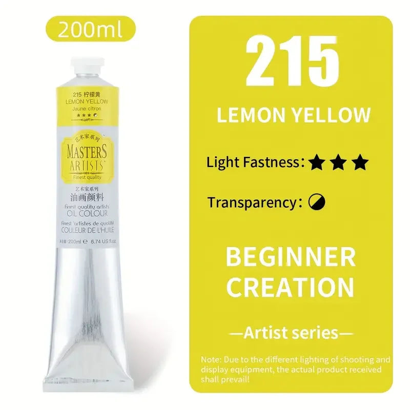 Oil Paint Jumbo Tube, Marie's 200ml — 14 Colors, Artist Grade