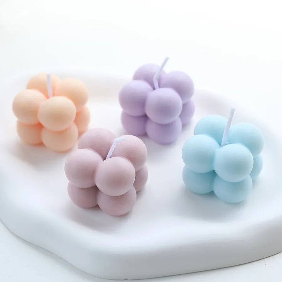 1pc Mini Magic Cube Aromatherapy Candle For Home Decor Creative Gifts For Valentine's Day, Anniversaries, Mother's Day, Wedding