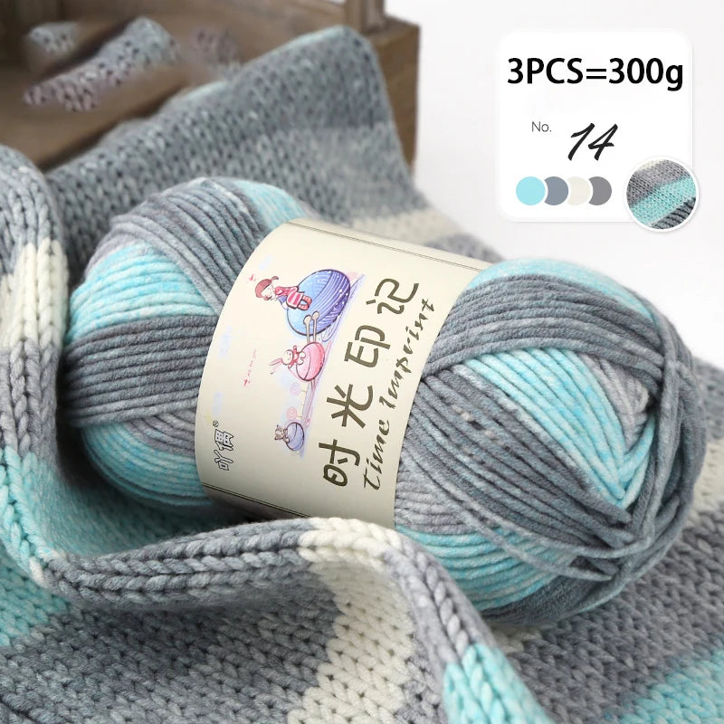 Yarn, Colorful Gradient for Sweaters, Coats, Gloves, Bags & Blankets
