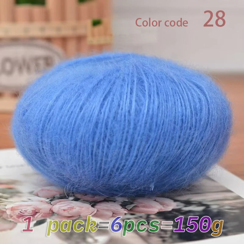 Yarn, Mohair Blend for Hand Knitting, Crochet & Creative Needlecraft Projects
