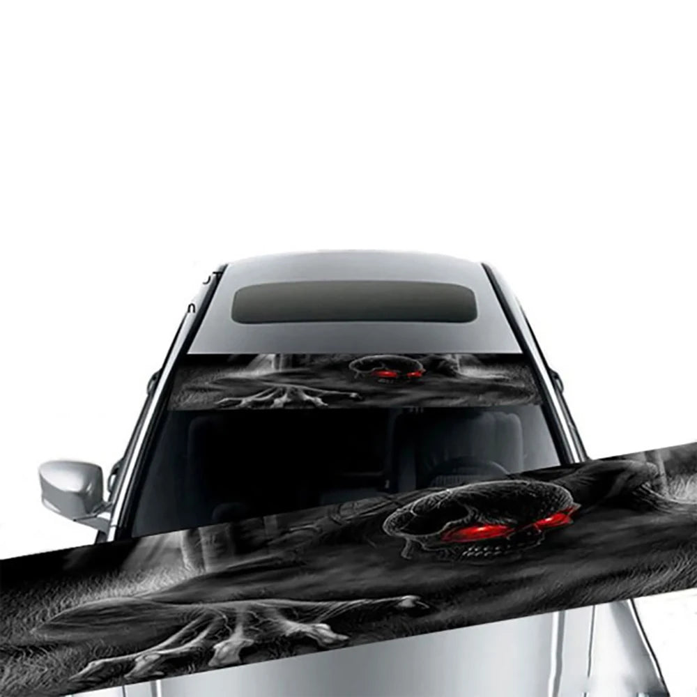 Car Sunshade Stickers Auto Front Car Sun Shade UV Protector