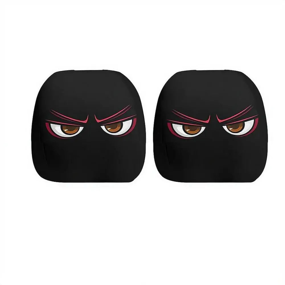 Funny Car Headrest Cover Elastic Premium Quality Replacement Accessory