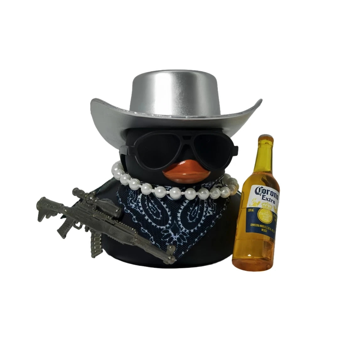 Cool Cowboy Duck Car Dashboard Car Dashboard Ornament Decoration