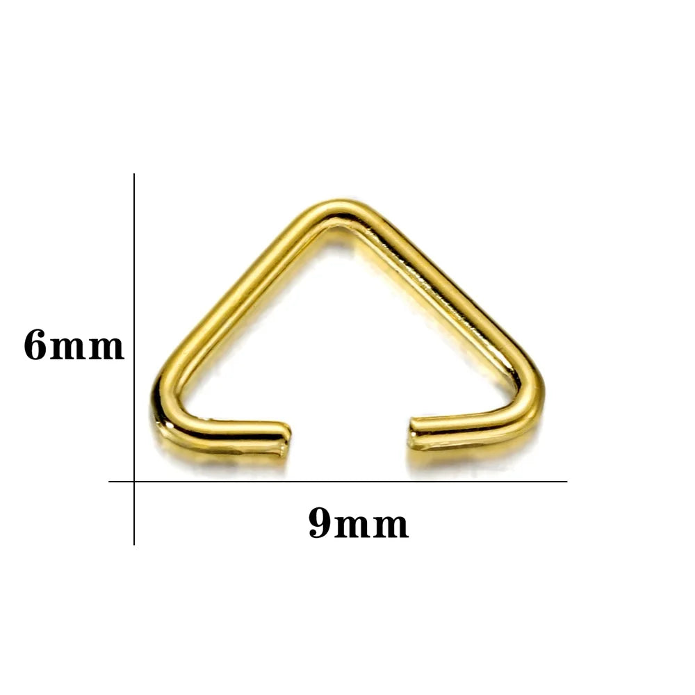 Pendant Clips Iron Triangle Necklace Connectors DIY Jewelry Making