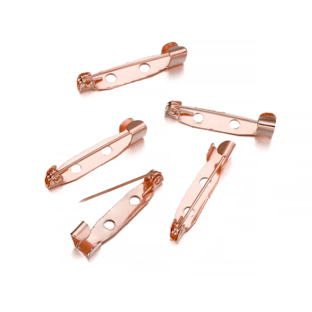Safety Pins Metal Brooch Settings Blank Bases Brooch Clip Base Craft Supplies
