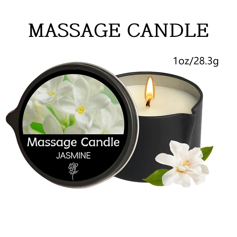 Massage Candles EVODUCK Pour Spout Tins Jasmine Rose Lavender Fragrances