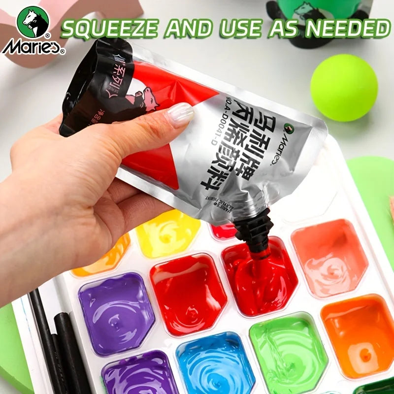 Marie's Acrylic Paint Set — 36 Colors, 100ml Tubes