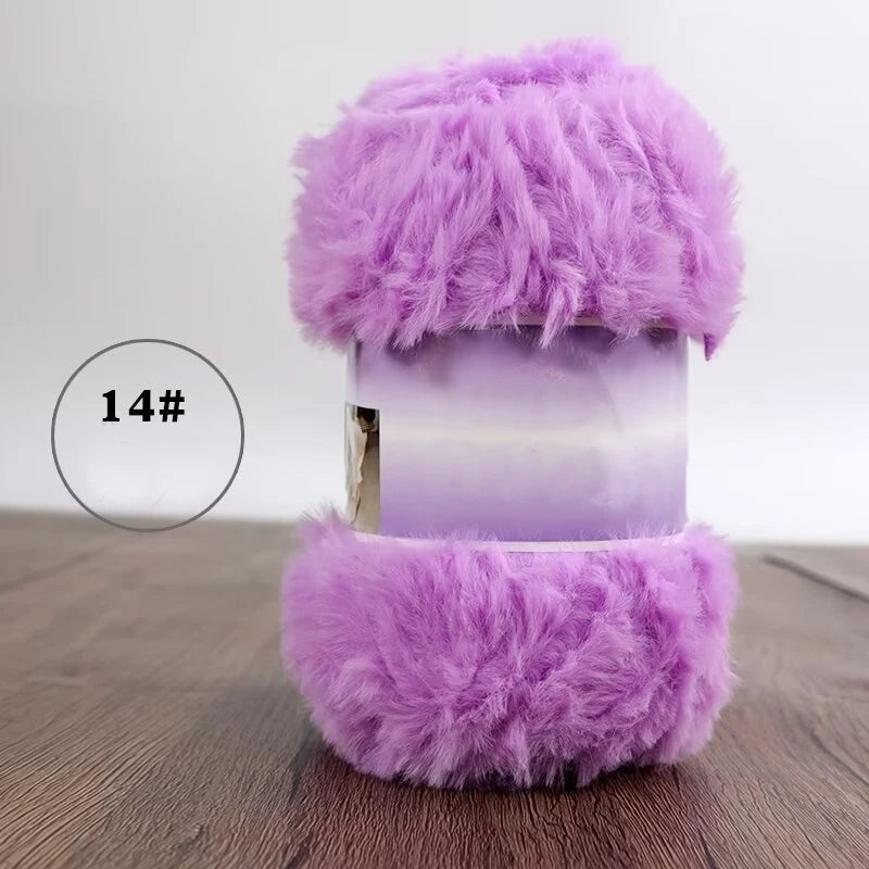Yarn, Faux Fur for Handmade Slippers, Sweaters, Scarves & Winter Hats