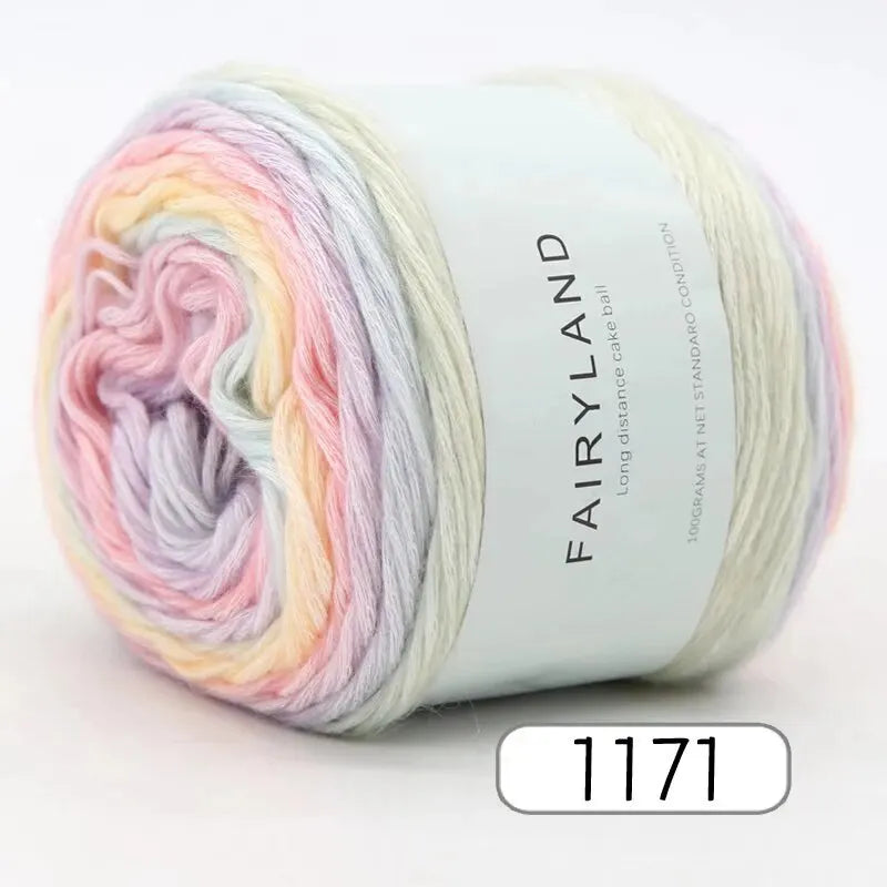 Yarn, Rainbow Gradient for Handmade Sweaters, Scarves, Hats & Shawls