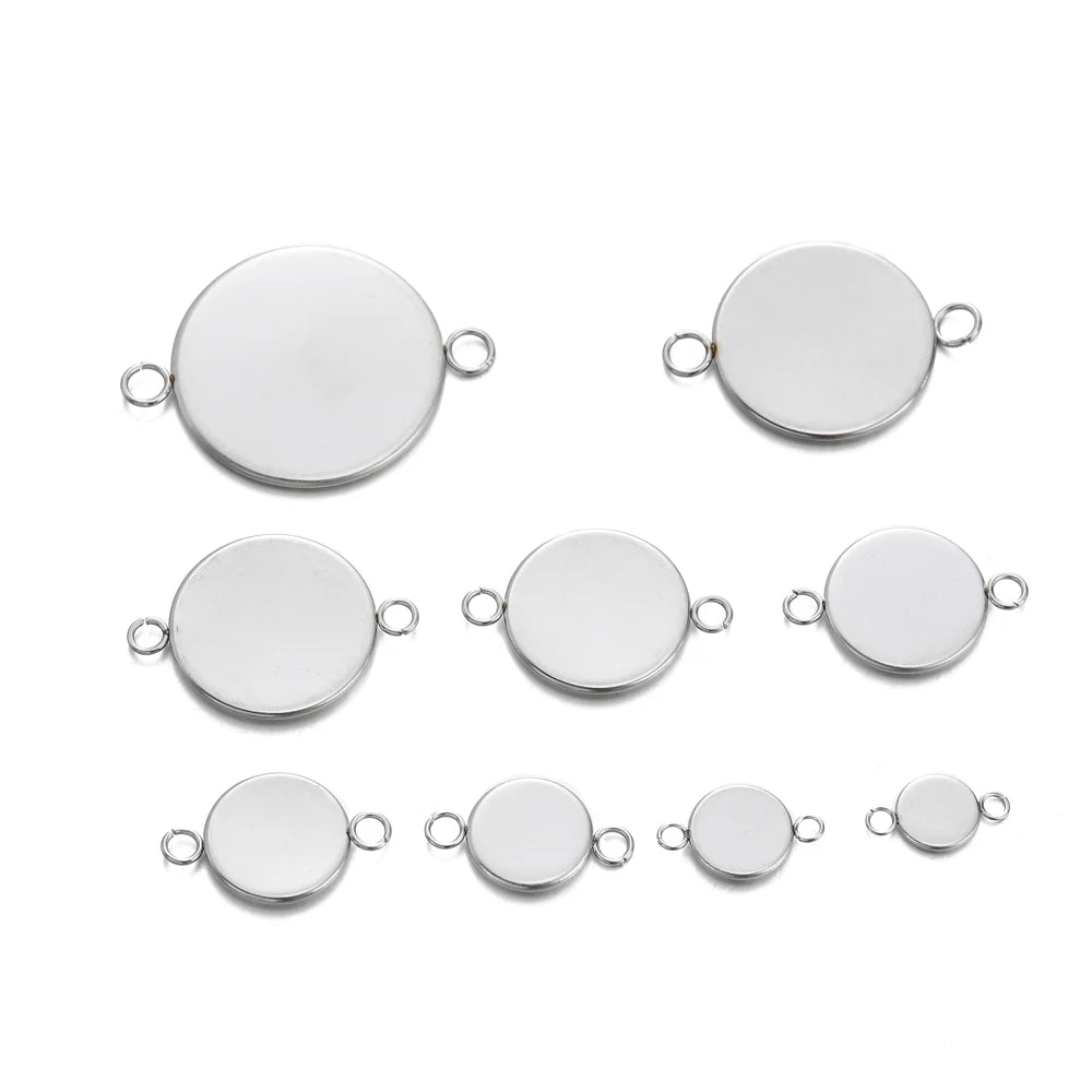 Jewelry Findings Stainless Steel Cabochon Cameo Base Settings DIY Jewelry Making