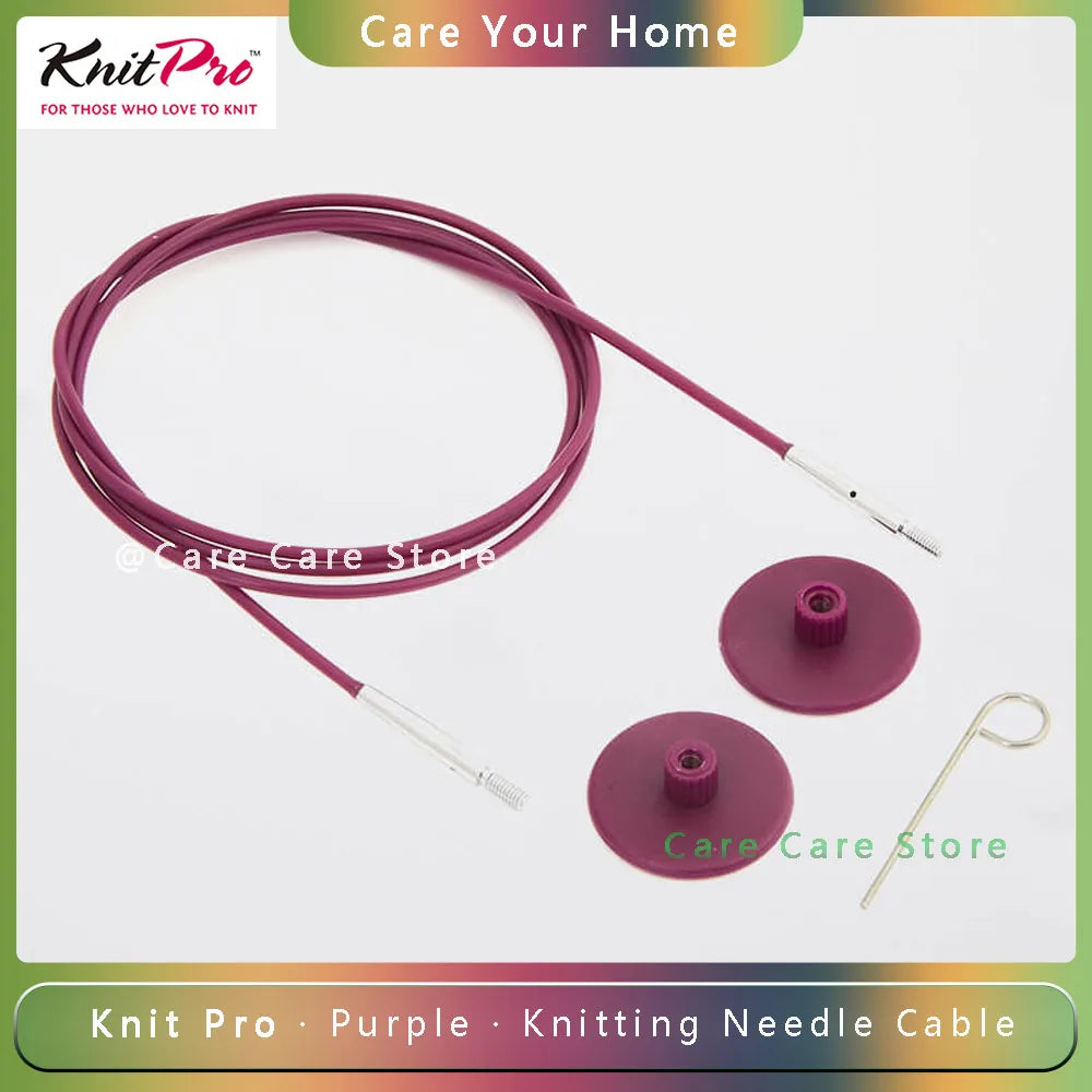 Knitting Needle Cable, KnitPro Purple for Interchangeable Circular Needles