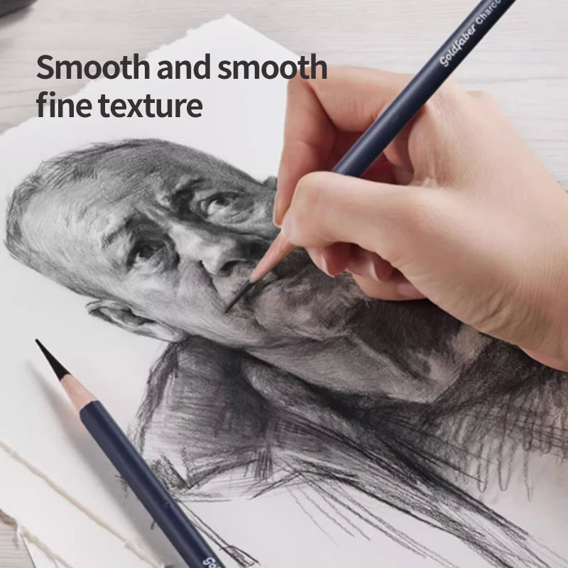 Faber-Castell Goldfaber Charcoal Pencils — 5 or 10 Piece Mixed Set