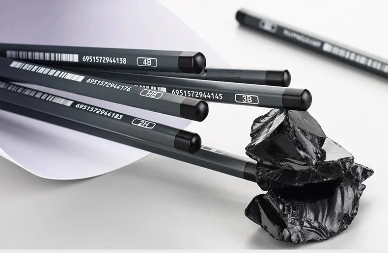 Graphite & Charcoal Sketch Pencil Set — 2H to 14B for Artists & Beginners