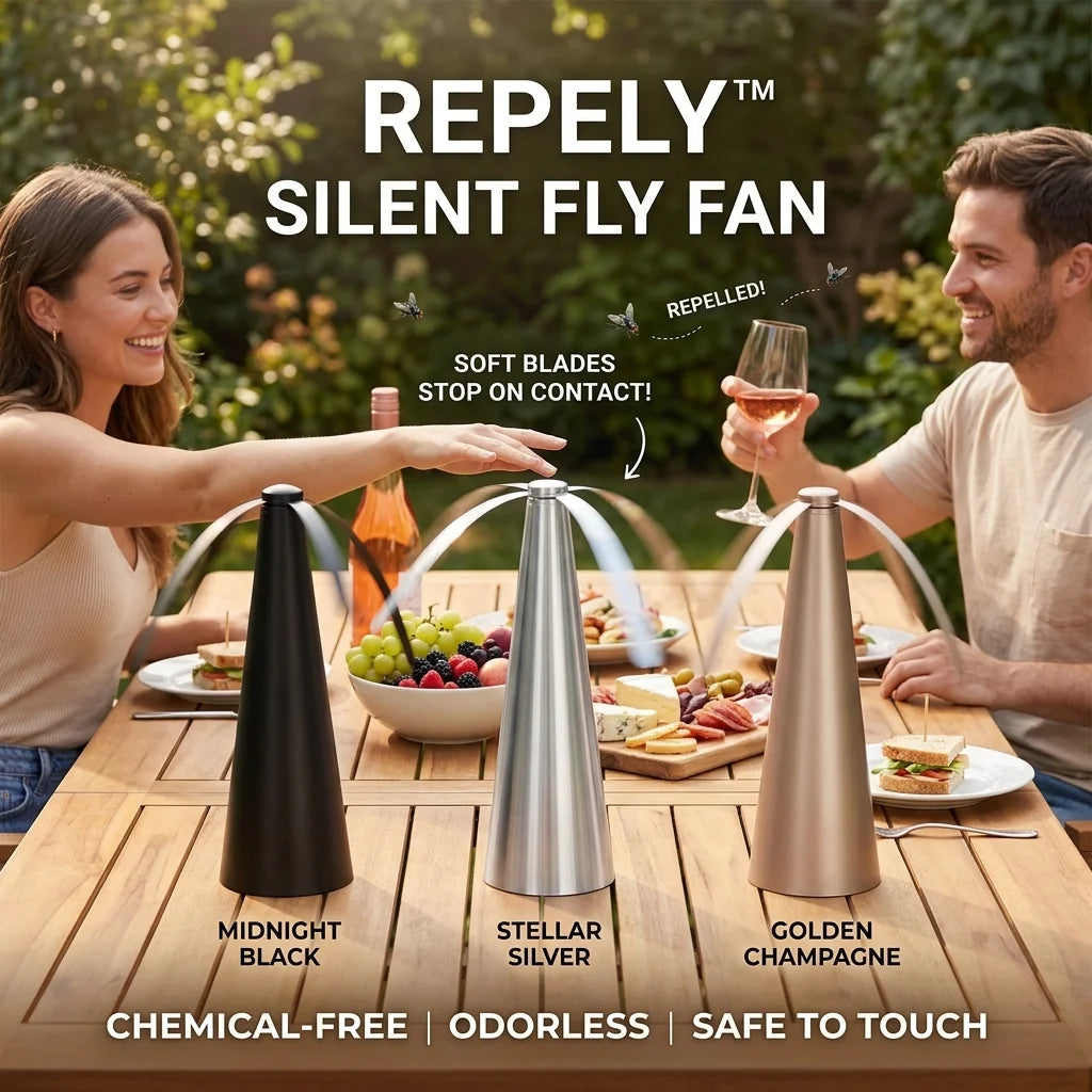 Electric Insect Repellent Fan USB/Battery Powered Tabletop Fly Killer Fans for Outdoor Table Fly Swatter Multi Pack for Indoors