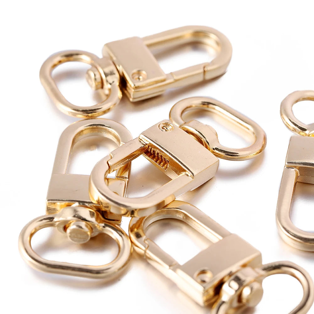 Swivel Lobster Clasps Alloy Keychain Clips Split Rings DIY Jewelry Making