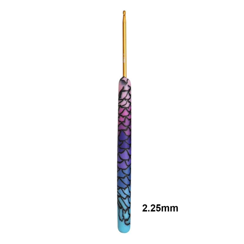 Crochet Hook, Purple Mermaid Handle for Handmade Yarn & Crochet Projects