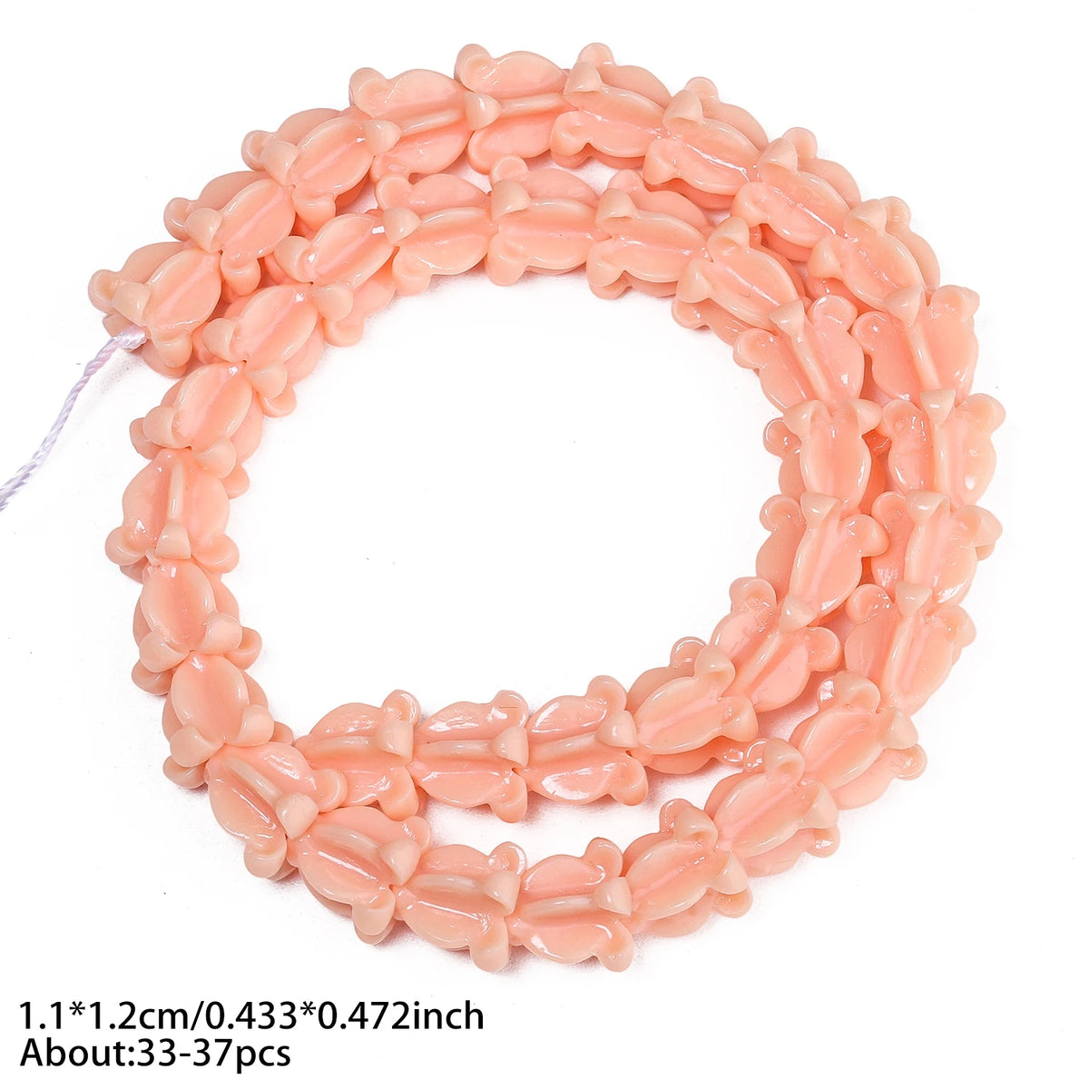 Shell Powder Beads Hawaiian Pikake Crown Flower for DIY Jewelry Making