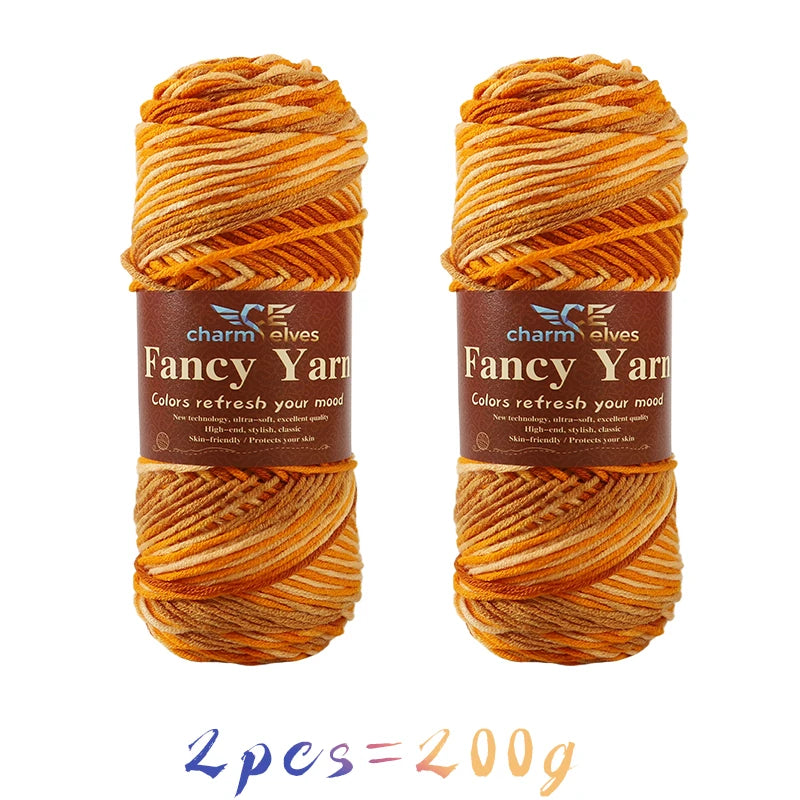 Yarn, Multicolor Gradient for Sweaters, Scarves, Hats, Gloves & Slippers