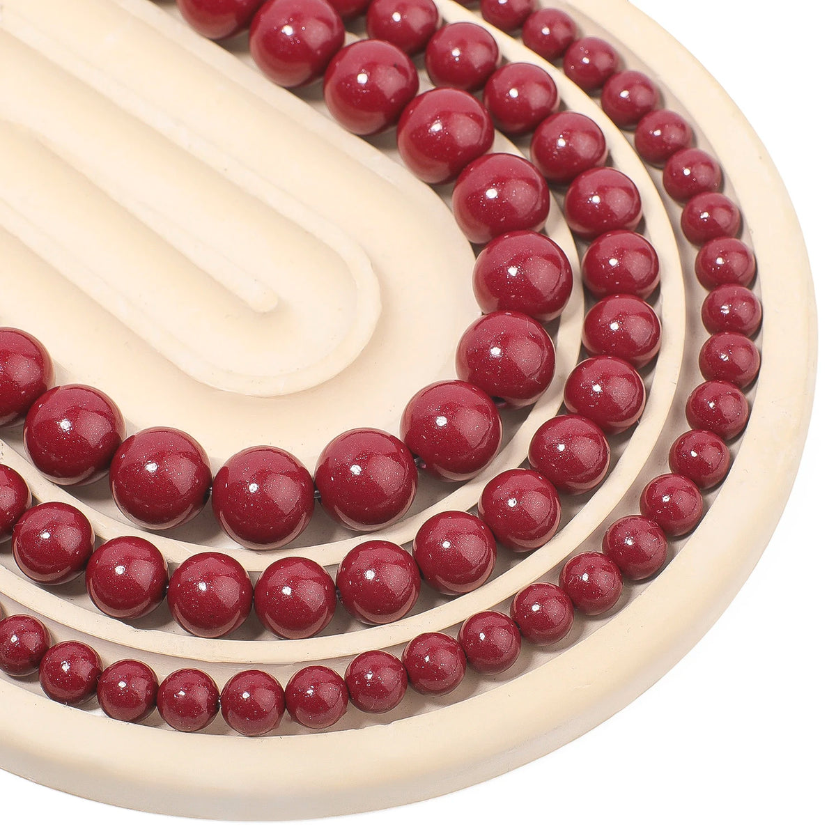 Stone Beads Cinnabar-Style Jade-Style Purple Golden Emperor Realgar Craft Beads