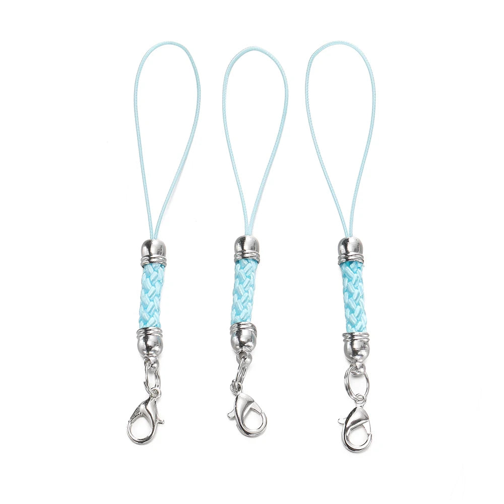 Keychain Cord Straps Lobster Clasps Jump Rings DIY Jewelry Making Craft Supplies