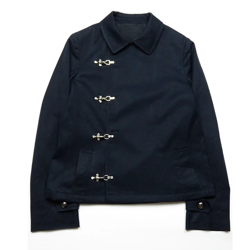 Jacket Women's Gothic Punk Lace-Up Buckle Strap Red Cross Y2K Harajuku Grunge