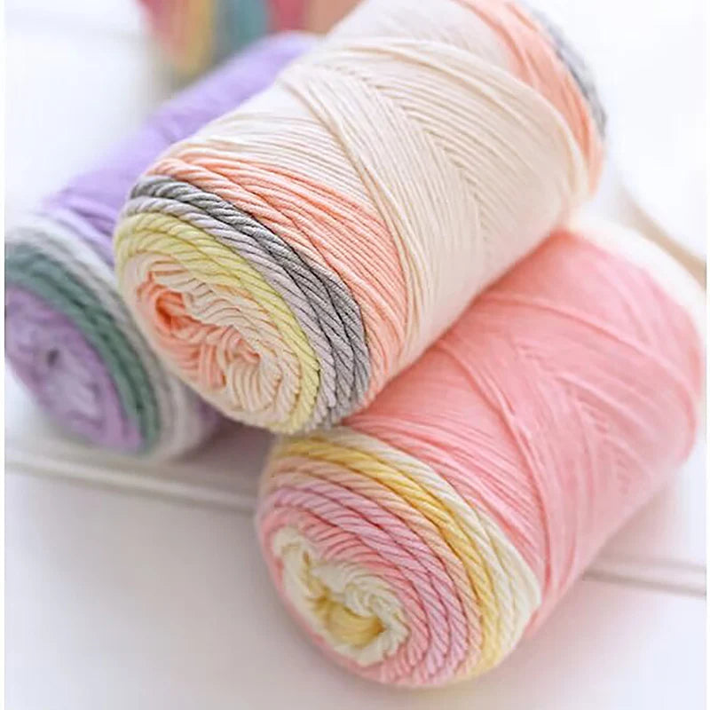 Yarn, Rainbow Variegated for Sweaters, Scarves, Blankets & Doll Crafts