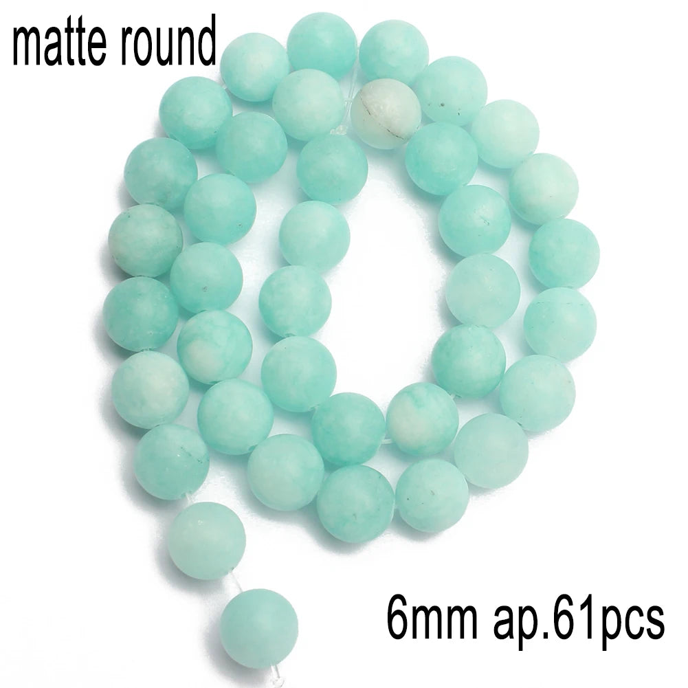 Stone Beads Amazonite-Style Faceted Mixed Shapes for DIY Jewelry Making