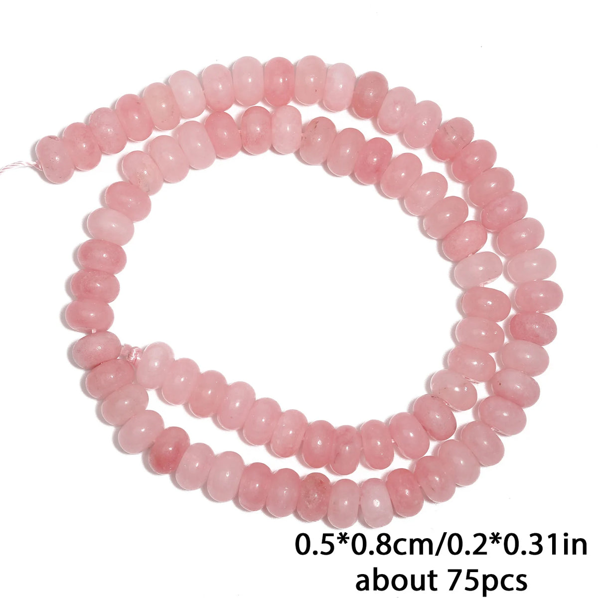 Stone Beads Rondelle Yellow Green Jade-Style for DIY Jewelry Making Craft Beads