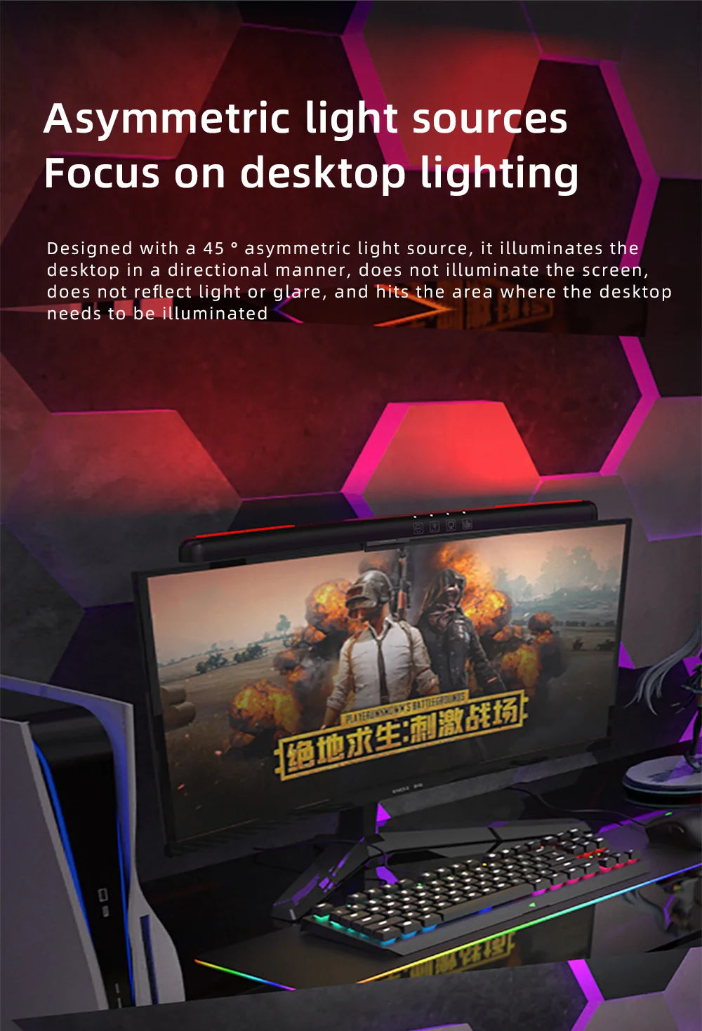 Led Monitor Light Bar Computer LED Computer Monitor Light Bar Desk Lamp