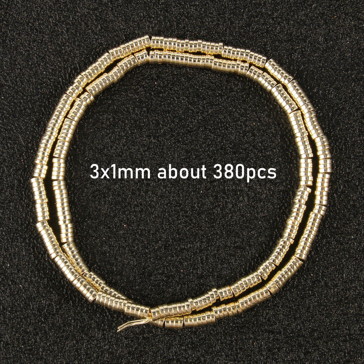 Stone Beads Gold-Tone Hematite-Style Mixed Shapes for DIY Jewelry Making