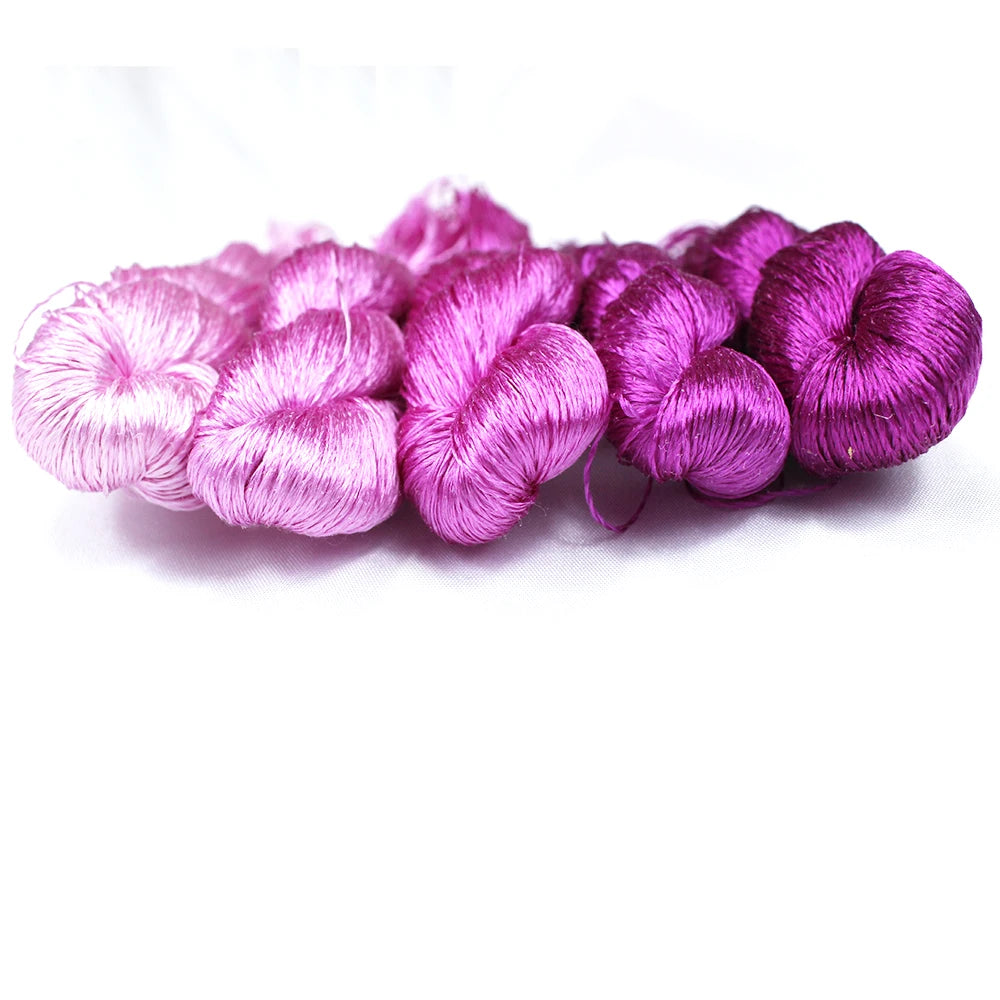 Embroidery Thread, Rose & Purple Colors for Hand Embroidery & Cross-Stitch