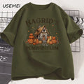 Fall Season T-shirt Autumn Pumpkin Retro Fall Vibes T Shirt Fall Printed Tshirt Causal Cotton Short Sleeve Tees