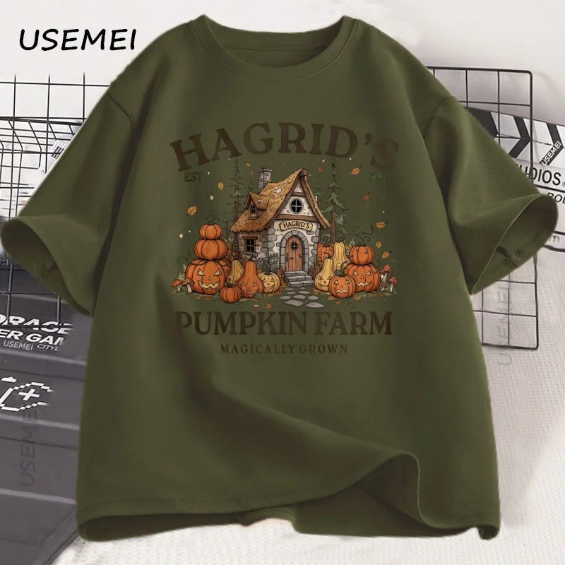 Fall Season T-shirt Autumn Pumpkin Retro Fall Vibes T Shirt Fall Printed Tshirt Causal Cotton Short Sleeve Tees