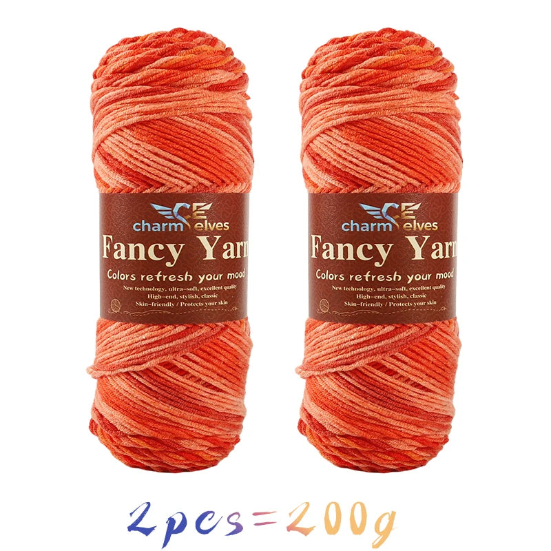 Yarn, Multicolor Gradient for Sweaters, Scarves, Hats, Gloves & Slippers