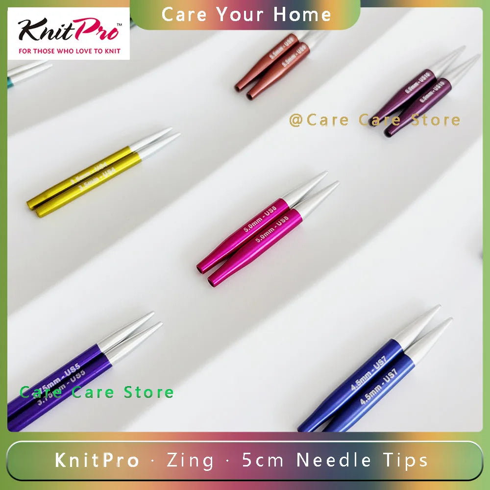 Knitting Needle Tips, KnitPro Zing for Sleeve, Collar & Circular Knitting