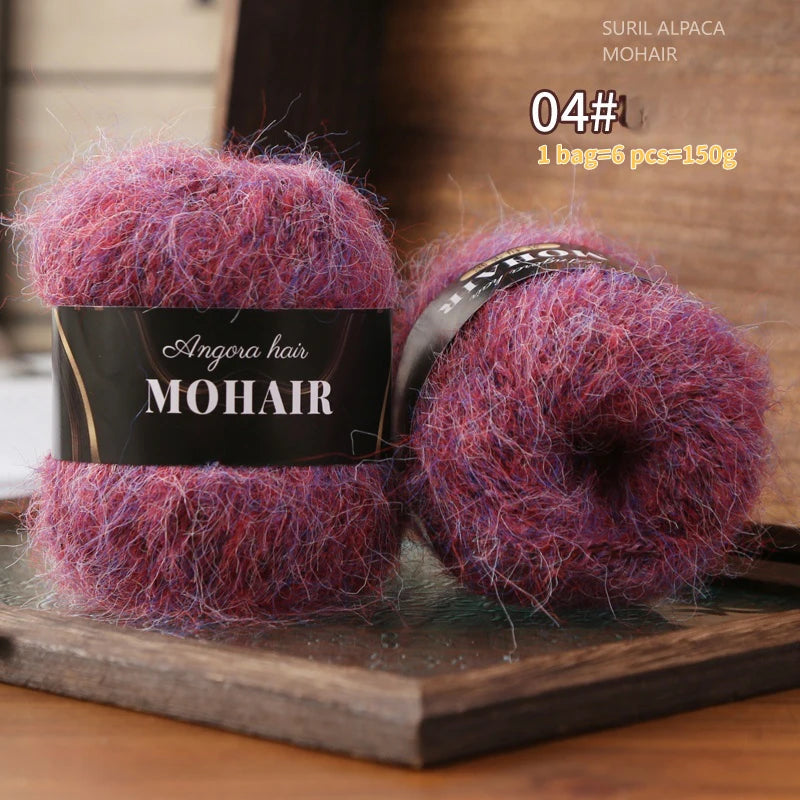 Yarn, Colorful for Crochet Sweaters, Openwork Coats, Hats & Shawls