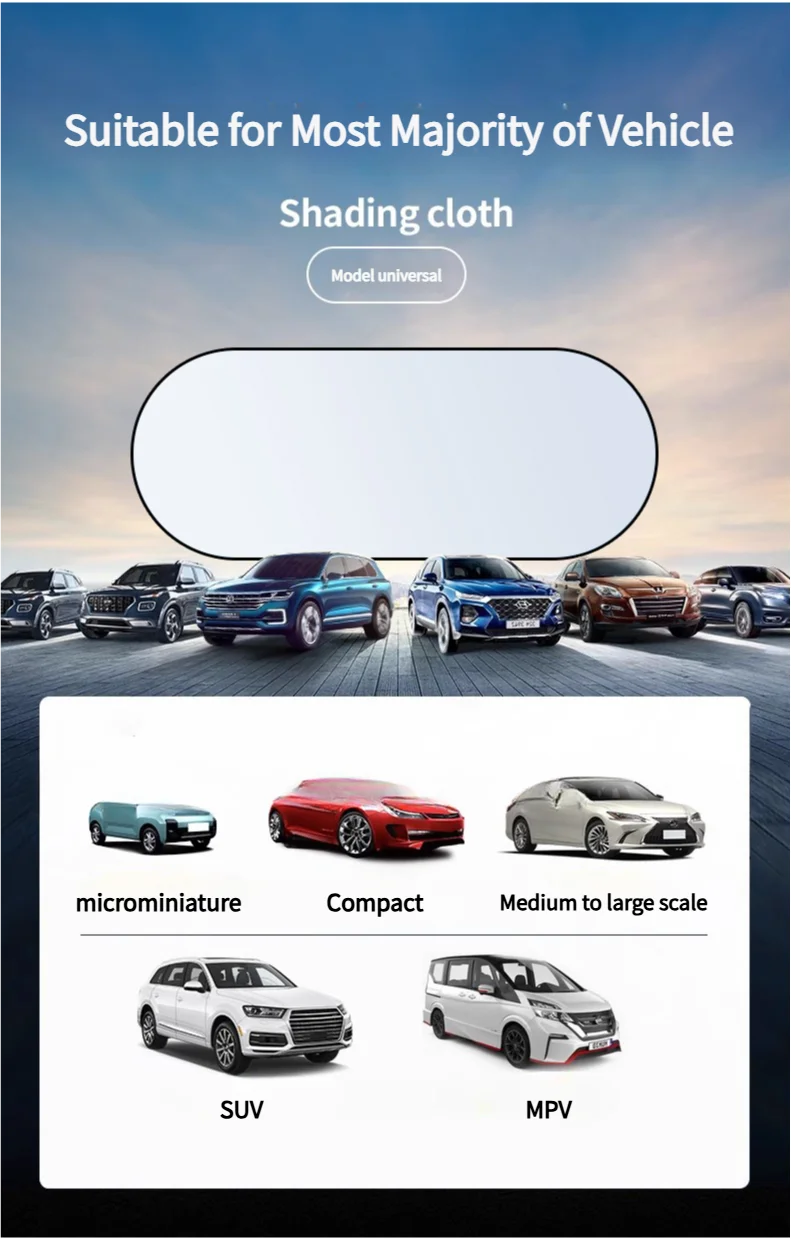 UV-Reflective Car Sun Shade Cover Car Sun Shade UV Protector