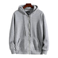 Hoodie Men's Zip Up Hooded Sweatshirt Long Sleeve Loose Fit Casual 3 Colors