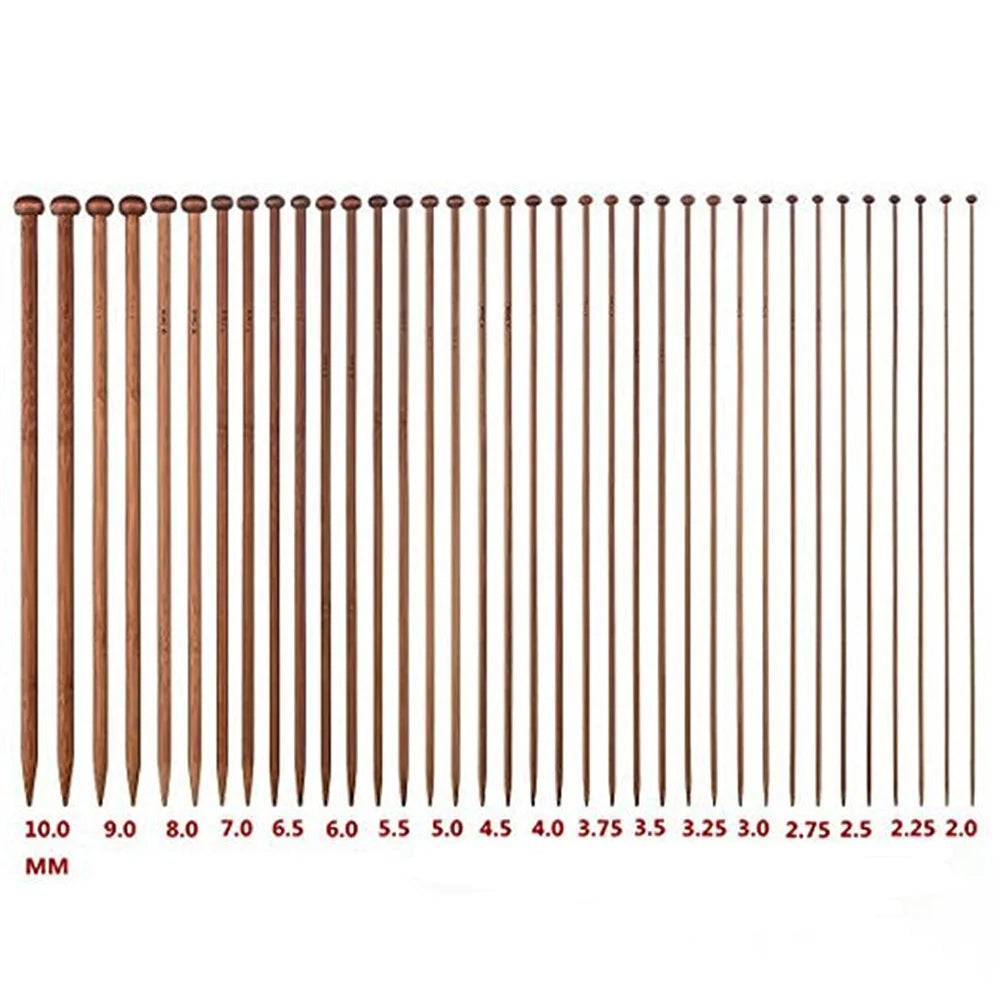 Knitting Needles, LOOEN Wooden for Handmade Sweaters, Scarves & Crafts