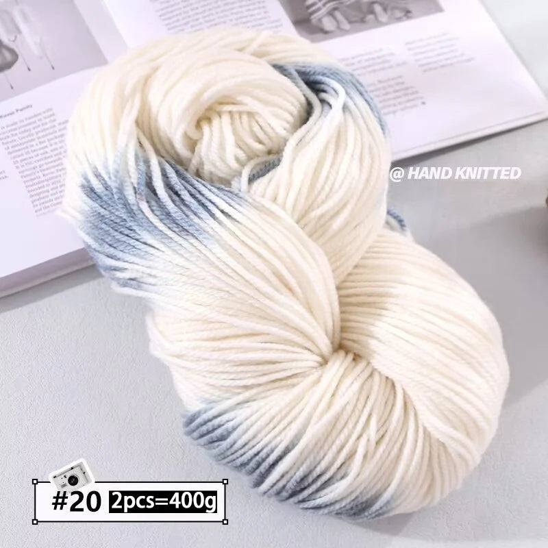 Yarn, Chunky Color Gradient for Handmade Coats, Scarves, Hats & Gloves