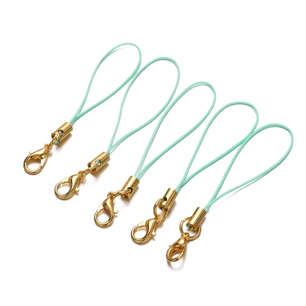 Keychain Cords with Lobster Clasps Lanyard Straps DIY Jewelry Making
