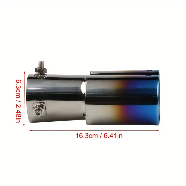 Universal 1-to-2 Stainless Steel Exhaust Tail Pipe Tip | Dual Outlet