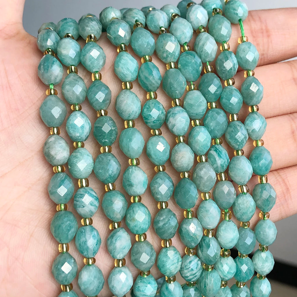 Stone Beads Faceted Oval Assorted Stone Styles for DIY Jewelry Making