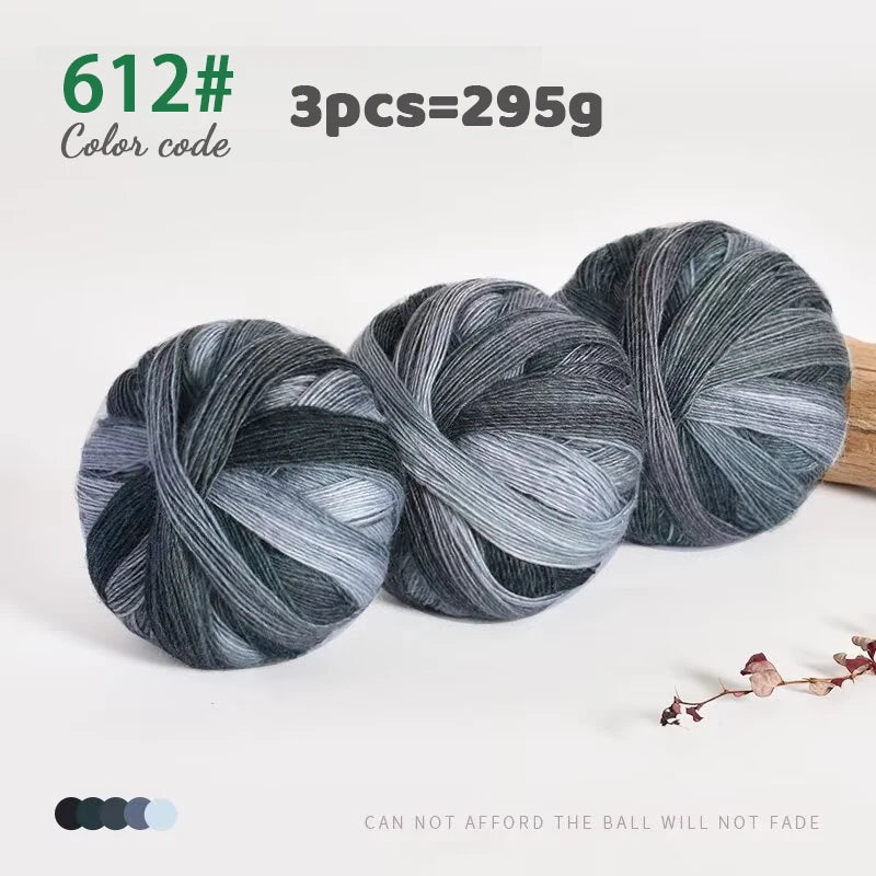 Yarn, Rainbow Gradient for Handmade Shawls, Sweaters, Hats & Knitwear