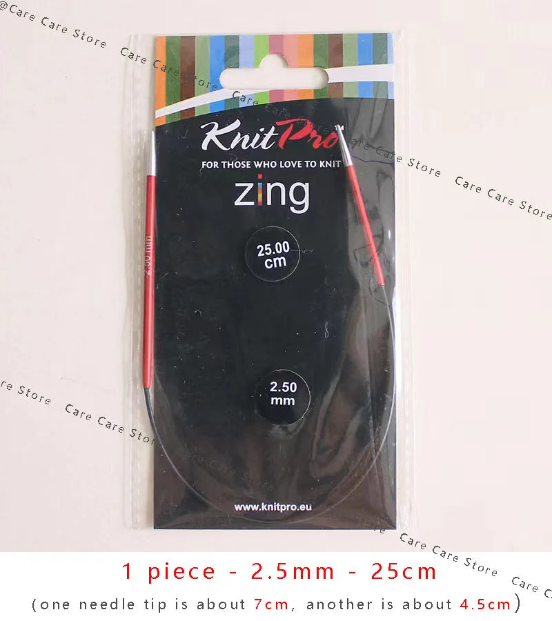 Knitting Needles, KnitPro Zing Asymmetrical Circular for Sleeves & Socks